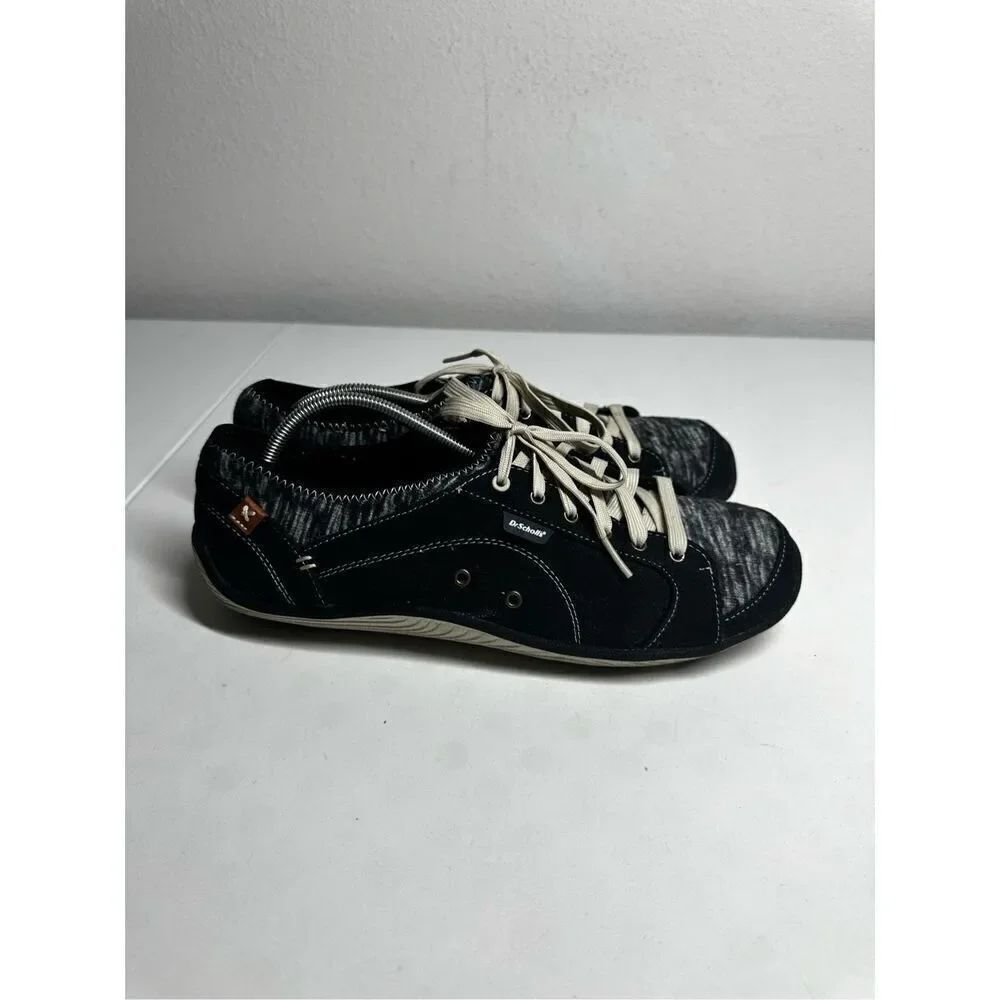 Dr Scholls Women Shoe Jennie Size 11W Sneaker Casual Athletic Black Gray